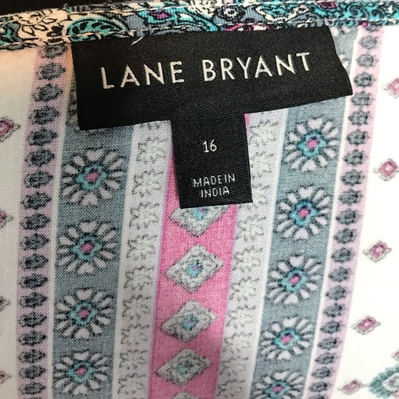 **Donated 2024** Lane Bryant blue and pink bohemian top size 16W - Picture 4 of 4